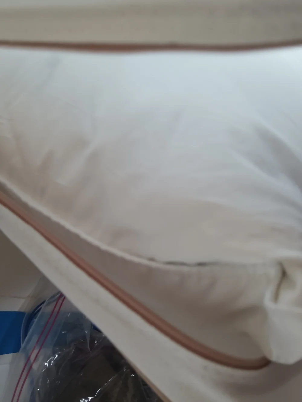 Saatva White High King Down Chamber Pillow